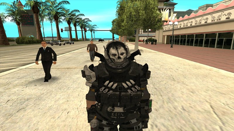 Download Skin from Call of Duty: Ghosts for GTA San Andreas (iOS, Android)