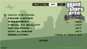 GTA SA - DE Main Menu For Classic Version