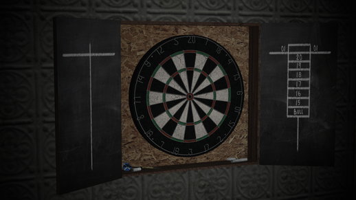 New Dartboard And Cabinet
