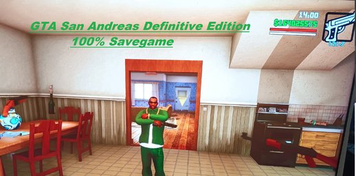 GTA San Andreas Definitive Edition Perfect 100% Savegame for PS4