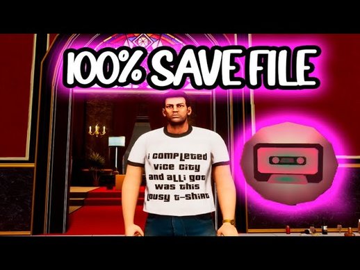 GTA Vice City Definitive Edition Perfect 100% Savegame for PS4