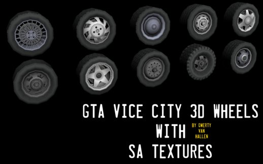 GTA VC 3D Wheels SA Style