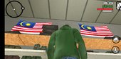 Realistic Malaysia Flag of AmmuNation Interior Decoration for Android