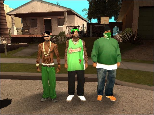 New Rifa Gang Skin v1 for GTA San Andreas