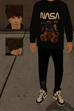 Whiteboy in NASA Hoodie