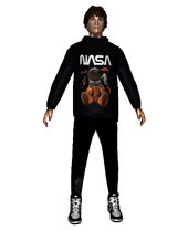 Whiteboy in NASA Hoodie