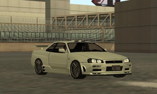 Nissan Skyline GT-R R34 V-Spec II, Tunable (Low Poly)