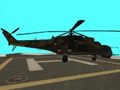 Mi-35 Hind (with Woodland camouflage) from Battlefield 2 Special Forces