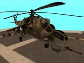 Mi-35 Hind (with Desert camouflage) from Battlefield 2: Special Forces