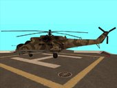 Mi-35 Hind (with Desert camouflage) from Battlefield 2: Special Forces