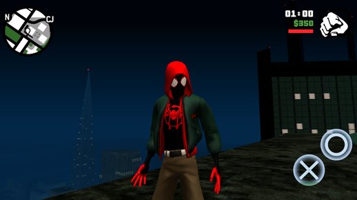 Miles Morales Into The Spider-Verse Jacket Suit Android Version