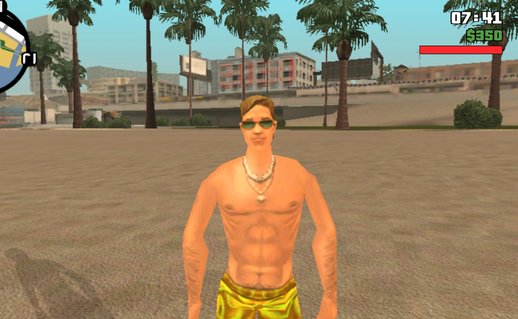 Beach Man with Wavy Shorts (Vice City)
