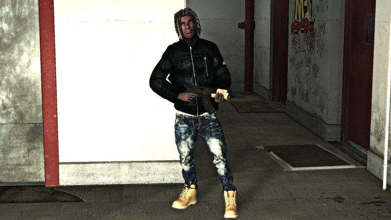 GTA 4 Black Luiz 4.0 King Von, Juice wrld, denzel dreads Mod