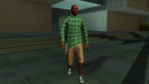 GTA V CJ HD Groove Steet Clothes