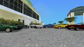 Default Vice City Cars With Custom Wheels