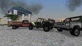 Default Vice City Cars With Custom Wheels