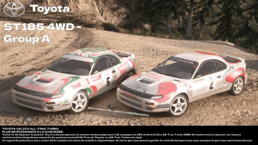 Toyota Celica ST185 4WD group A [Add-On / FiveM | Tuning | VehFuncs V | Template | LODs]