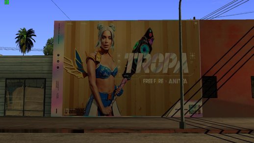 Anitta Free Fire Mural