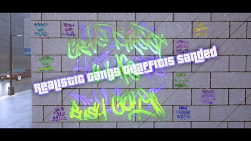 Realistic Gangs Graffitis Sanded