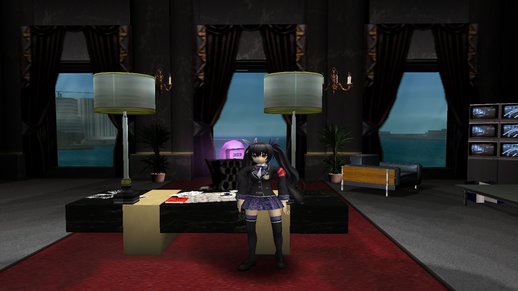 Noire (School Uniform) from Hyperdimension Neptunia