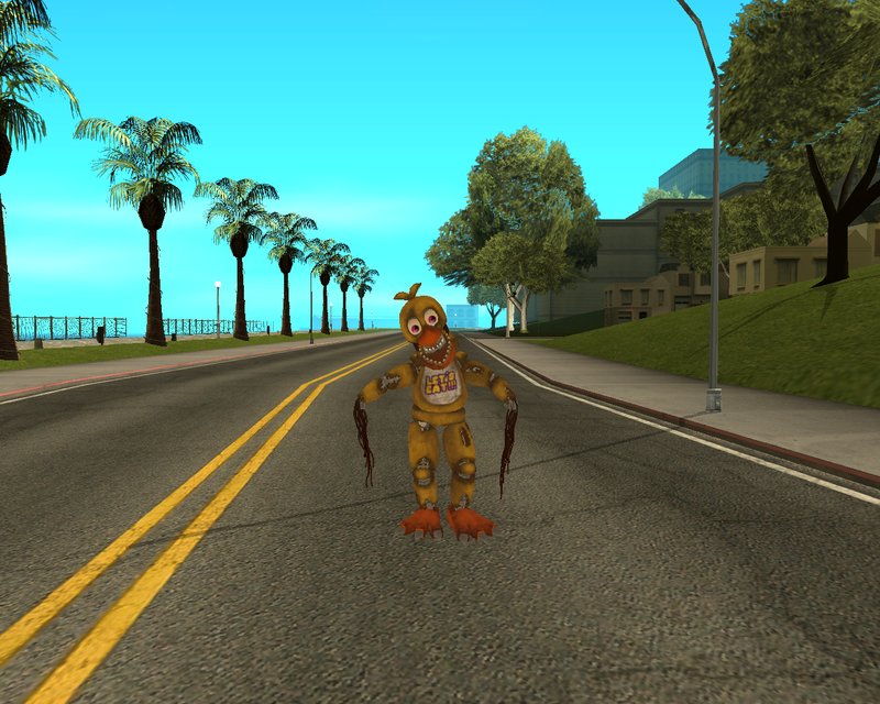 GTA San Andreas Withered chica fnaf 2 Mod 