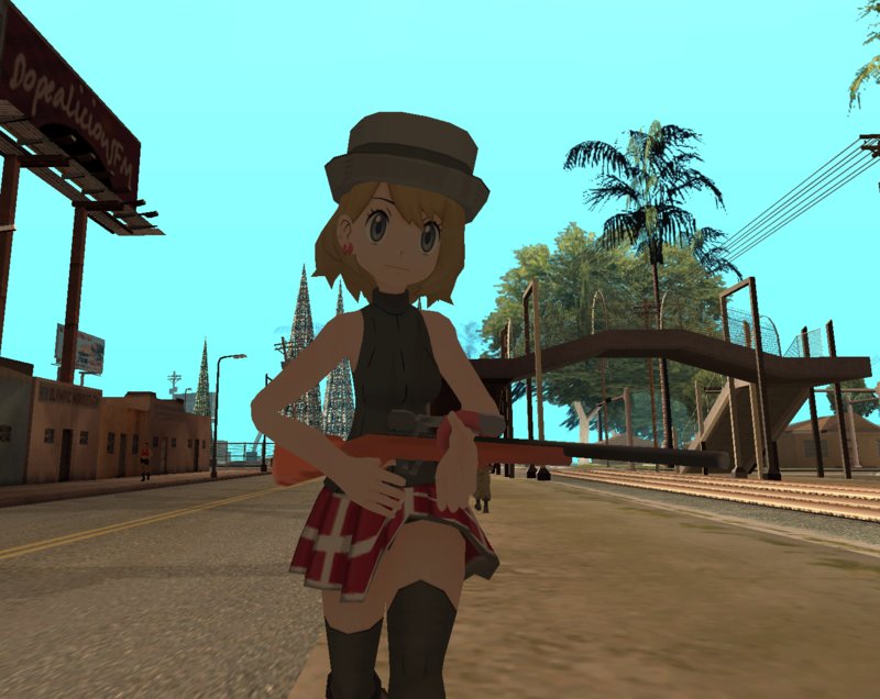 GTA San Andreas Pokemon Masters-Serena (XY/XYZ anime version) Mod