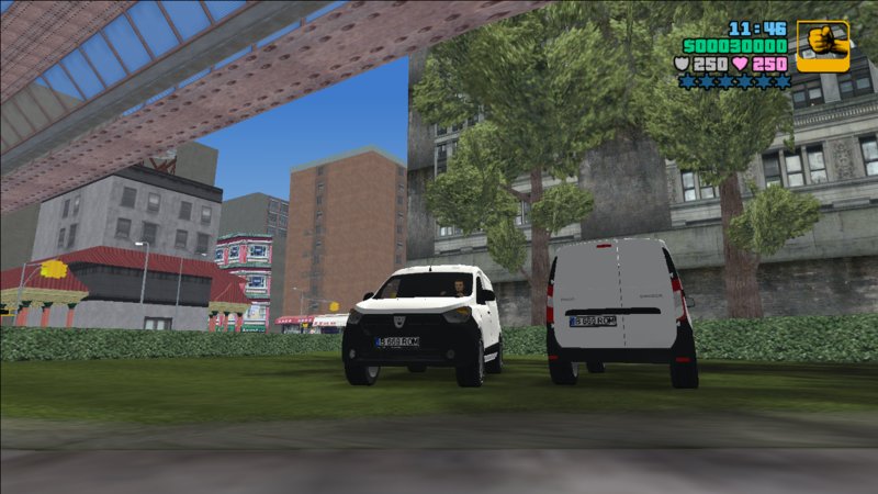 GTA 3 Dacia Dokker 1.5 Dci Ambiance Cargo Mod 