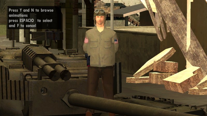 GTA San Andreas US Tank crewman ww2, Tanquista US ww2 , Tanquista WW2 Mod 