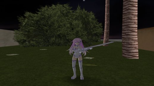 Purple Sister Gunblade from Hyperdimension Neptunia