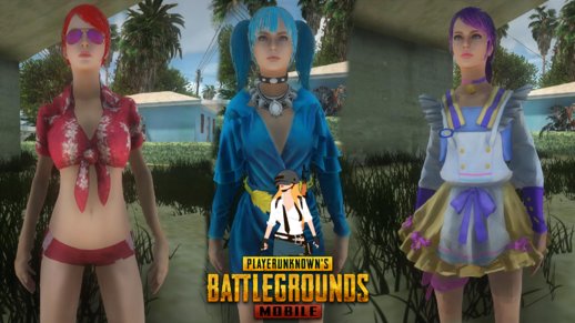 PUBG Mobile Female Skin 3 Pack v2