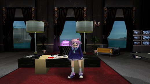 Neptune (School Uniform) from Hyperdimension Neptunia Victory