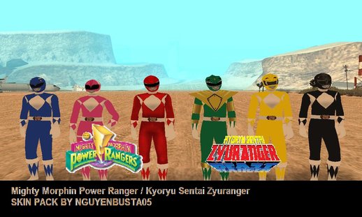 Mighty Morphin Power Ranger - Kyoryu Sentai Zyuranger Skinpack