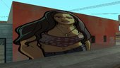San Andreas Artwork Girls Mural