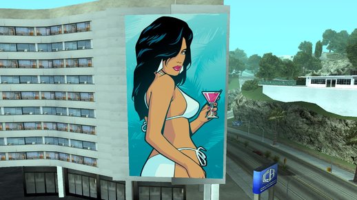 Vice City Definitive Edition Girl Billboard