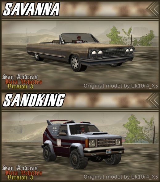 Savanna & Sandking from BETA