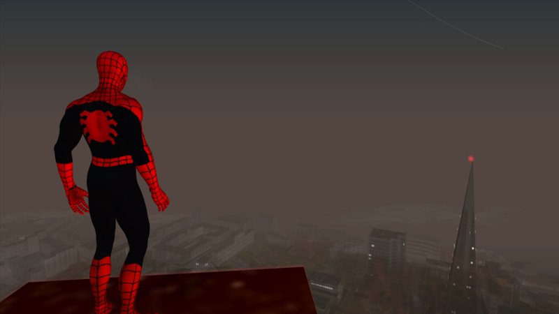 Spiderman Web Of Shadows - Black suit for GTA San Andreas