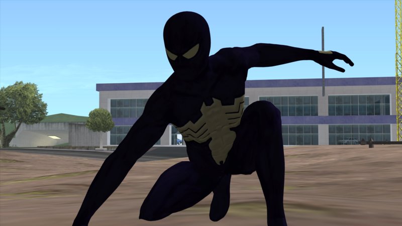 Spiderman Web Of Shadows - Black suit for GTA San Andreas