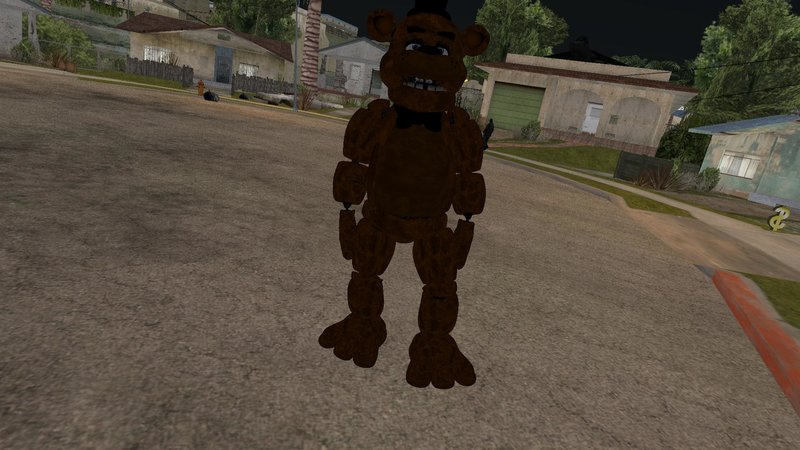 GTA San Andreas Freddy Fazbear Pizzeria Simulator: Salvage Skin Mod 