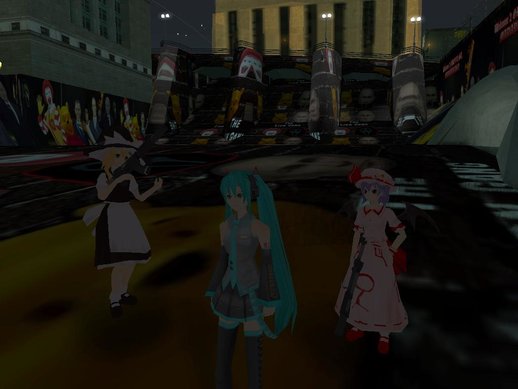 Marisa Kirisame, Remilia Scarlet and Hatsune Miku v1