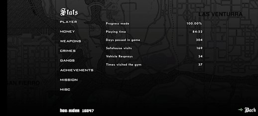San Andreas 100% Save Game For Mobile