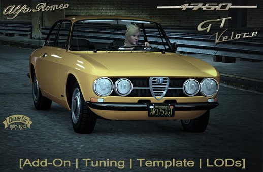 Alfa Romeo 1750 GT Veloce [Add-On | Tuning | Template | LODs]