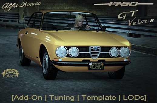 Alfa Romeo 1750 GT Veloce [Add-On | Tuning | Template | LODs]
