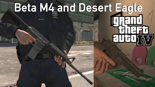 Beta M4 and Desert Eagle