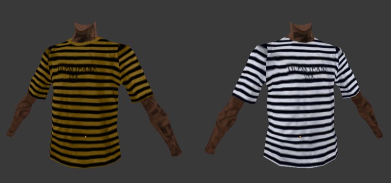 GTA San Andreas Guess Striped T-Shirt Mod - GTAinside.com