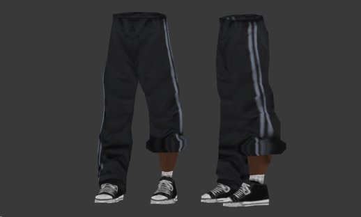 Rolled-up Track Pants