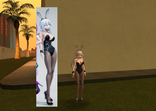 Black Heart Bunny Outfit