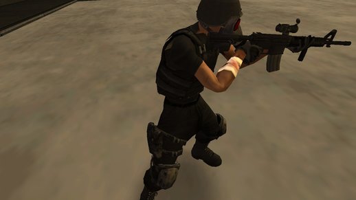 Re3 Remake Ar-15 Low poly