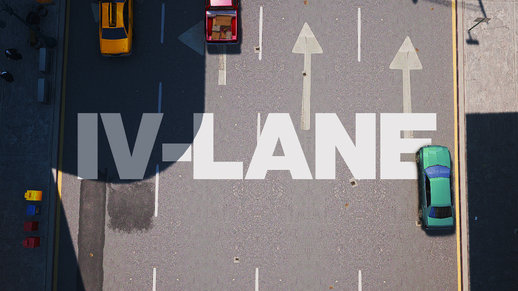IV-LANE (Complete Roads Overhaul using DKT70's HD Roads Textures)