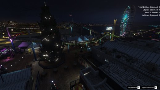 Christmas Decorations on Del Perro Pier [YMAP]