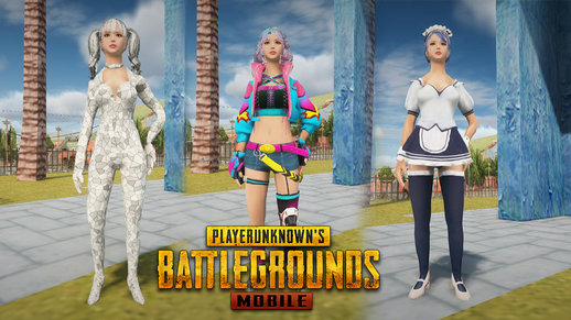 PUBG Mobile Female Skin 3 Pack v3